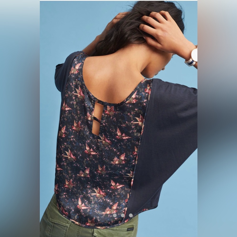 Anthropologie Reeves Boat Neck Top. Size Small